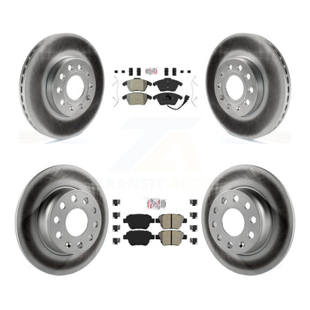 Front Rear Semi-Metallic Pads And Coated Disc Brake Rotors Kit For Volkswagen Beetle KGA-101988