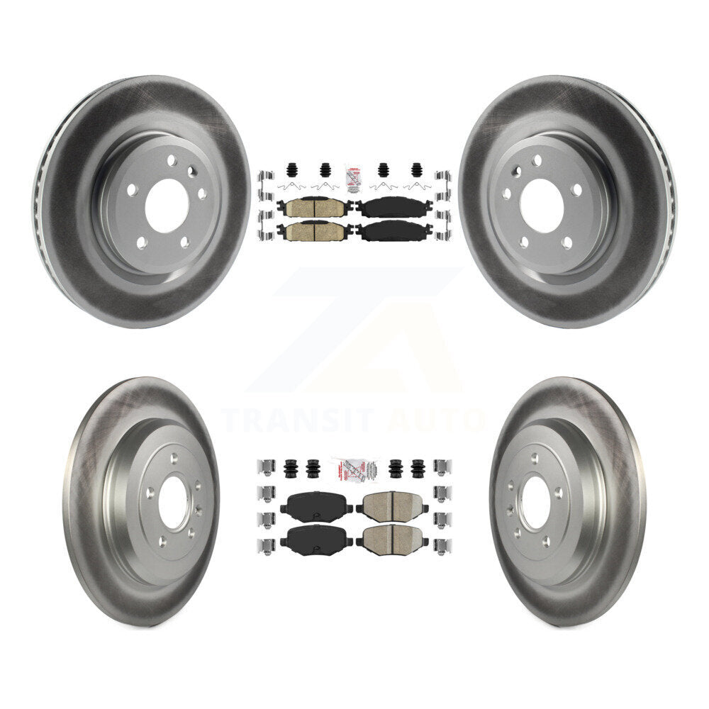 Front Rear Ceramic Pad Coat Brake Rotor Kit For Ford Explorer Flex Taurus Lincoln MKT MKS KGA-102022