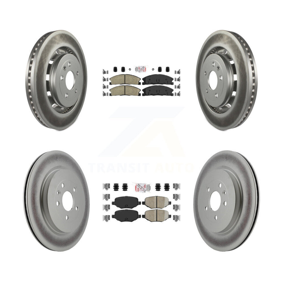 Front Rear Ceramic Pad Coat Brake Rotors Kit For Ford Explorer Police Interceptor Utility KGA-102037