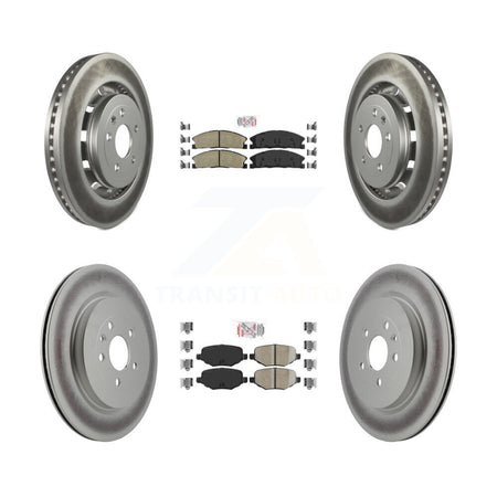 Front Rear Ceramic Pad Coat Brake Rotors Kit For Ford Explorer Police Interceptor Utility KGA-102056