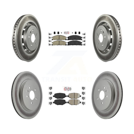 Front Rear Ceramic Pad Coat Brake Rotors Kit For Ford Explorer Police Interceptor Utility KGA-102057