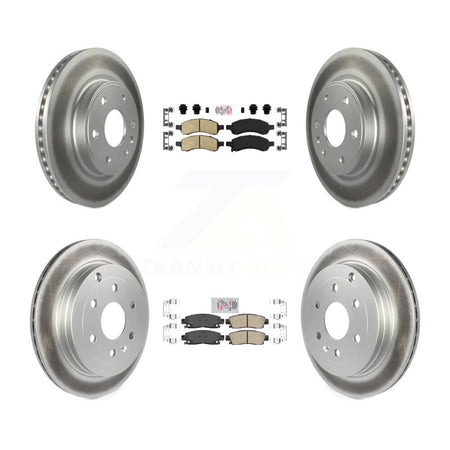 Front Rear Ceramic Pad Coat Brake Rotor Kit For GMC Acadia Buick Enclave Chevrolet Saturn KGA-102083