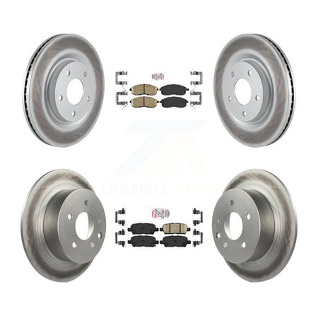 Front Rear Ceramic Pads And Coated Disc Brake Rotors Kit For Nissan Juke KGA-102130