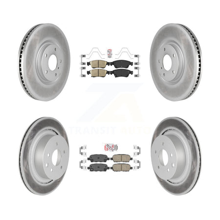 Front Rear Ceramic Pads And Coated Disc Brake Rotors Kit For INFINITI G37 G35 Q60 KGA-102140