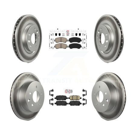 Front Rear Ceramic Pads And Coated Disc Brake Rotors Kit For Nissan Rogue Sport Qashqai KGA-102213
