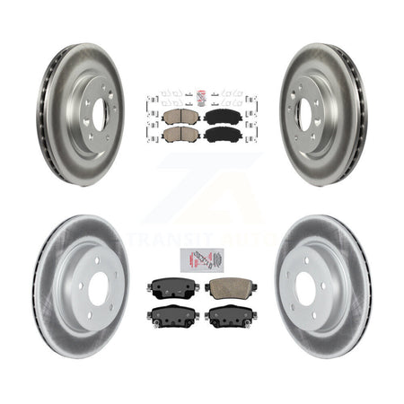 Front Rear Ceramic Pads And Coated Disc Brake Rotors Kit For Nissan Rogue Sport Qashqai KGA-102222