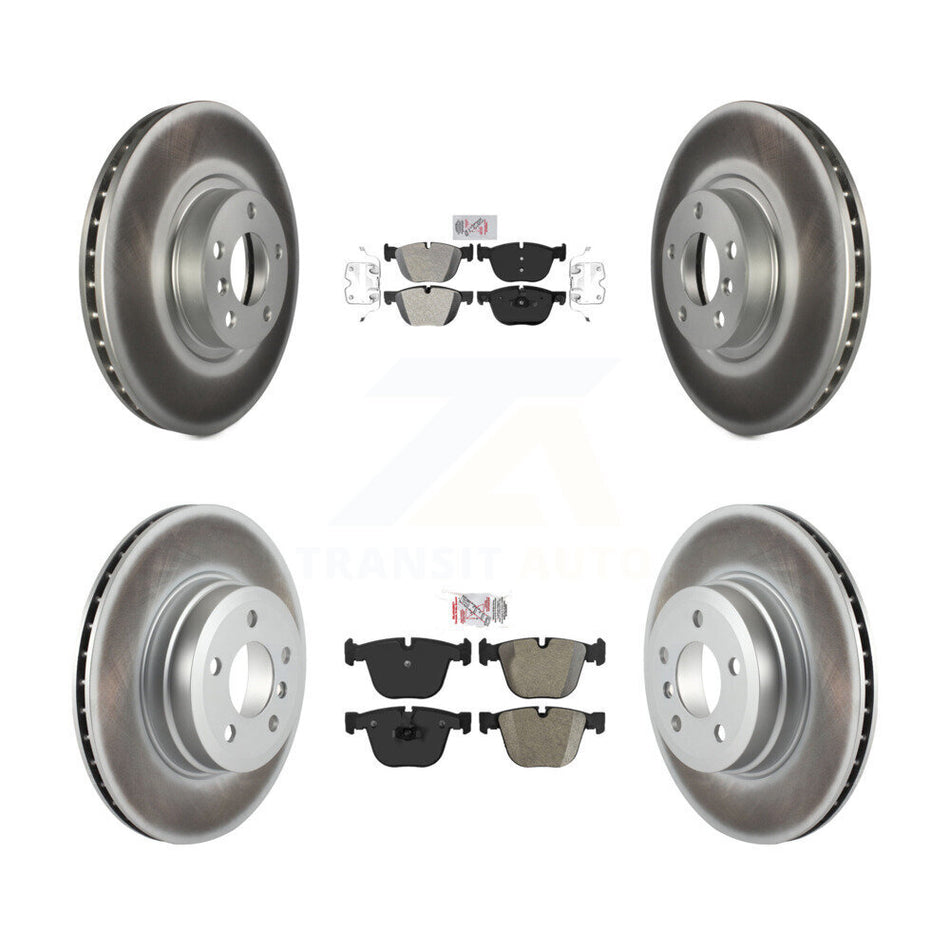 Front Rear Semi-Metallic Pads And Coated Disc Brake Rotors Kit For BMW X5 X6 KGA-102292