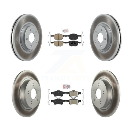 Front Rear Ceramic Pads And Coated Disc Brake Rotors Kit For Volvo S40 C30 V50 C70 KGA-102425