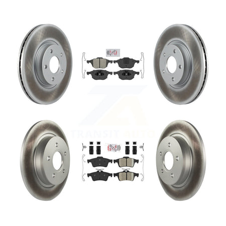 Front Semi-Metallic Rear Ceramic Pad Coat Disc Brake Rotors Kit For Volvo S40 C30 V50 C70 KGA-102426