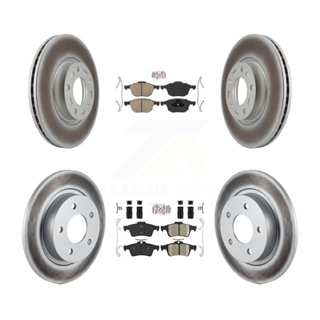 Front Rear Ceramic Pads And Coated Disc Brake Rotors Kit For Mazda 3 Sport KGA-102441