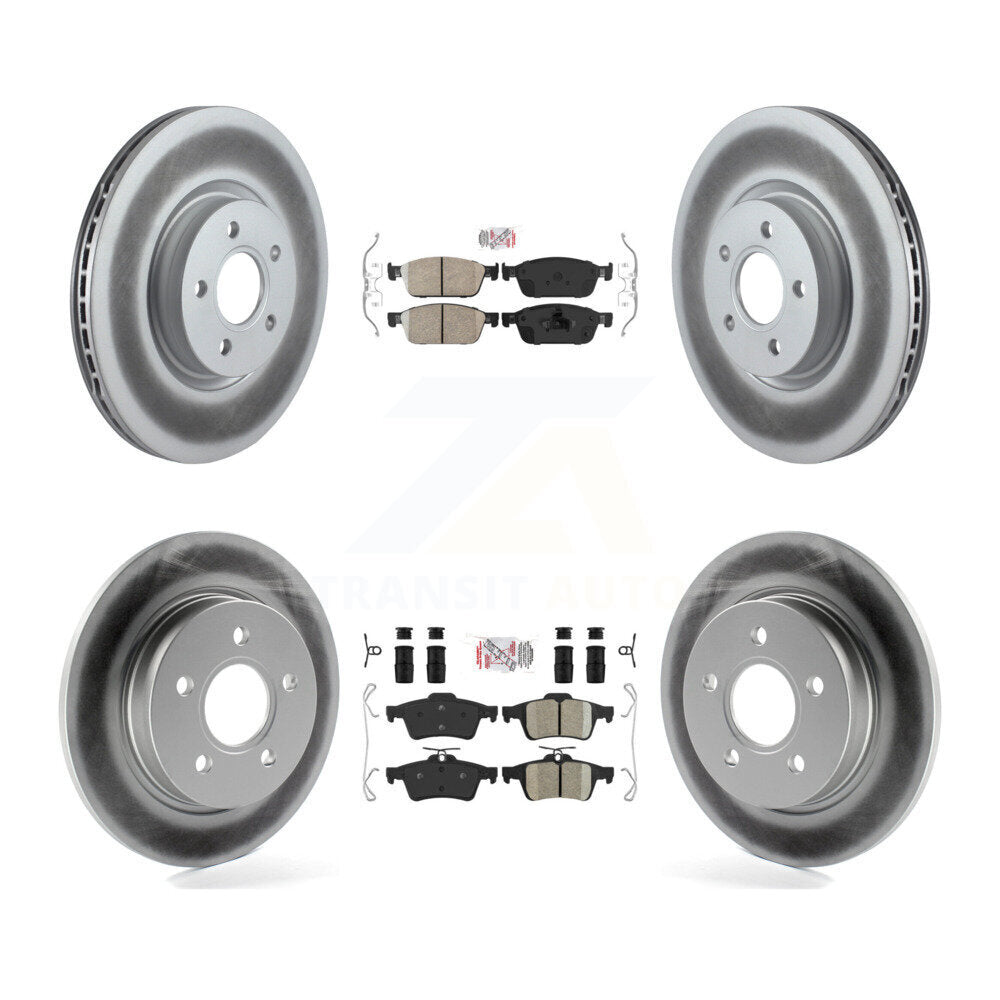Front Rear Ceramic Pad Coated Brake Rotor Kit For Ford Focus ST With 320mm Diameter KGA-102467