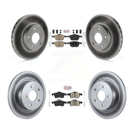 Front Rear Ceramic Pads And Coated Disc Brake Rotors Kit For Ford C-Max KGA-102470