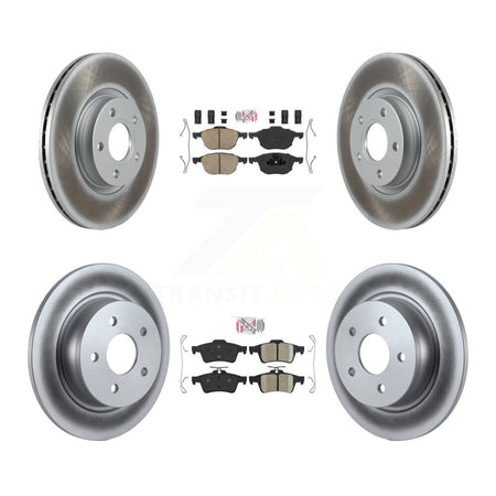 Front Rear Ceramic Pads And Coated Disc Brake Rotors Kit For Ford Escape C-Max KGA-102472