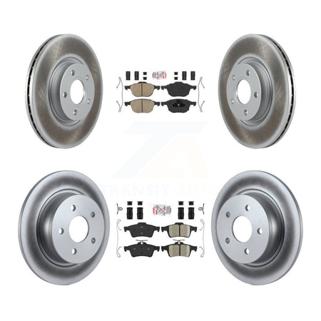 Front Rear Ceramic Pads And Coated Disc Brake Rotors Kit For Ford Escape C-Max KGA-102476