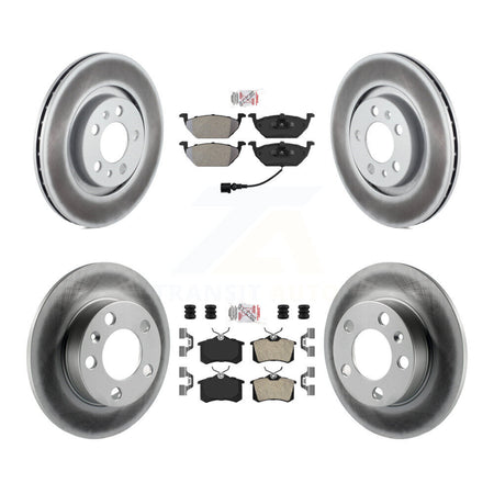 Front Rear Semi-Metallic Pads And Coated Disc Brake Rotors Kit For Volkswagen Beetle KGA-102589