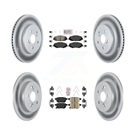 Front Rear Ceramic Pad Coat Brake Rotors Kit For Toyota Corolla With Manual Parking KGA-102636