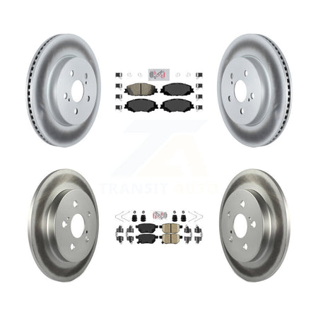 Front Rear Ceramic Pad Coat Disc Brake Rotor Kit For 2020-2022 Toyota Corolla Prius Prime KGA-102641