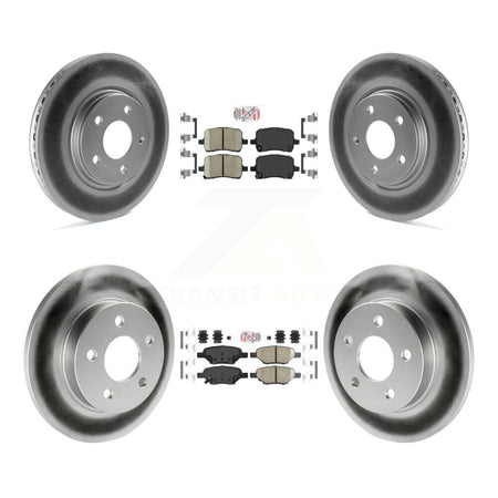Front Rear Ceramic Pad Coat Brake Rotor Kit For Chevrolet Pontiac Cobalt G5 Saturn Ion G6 KGA-102682