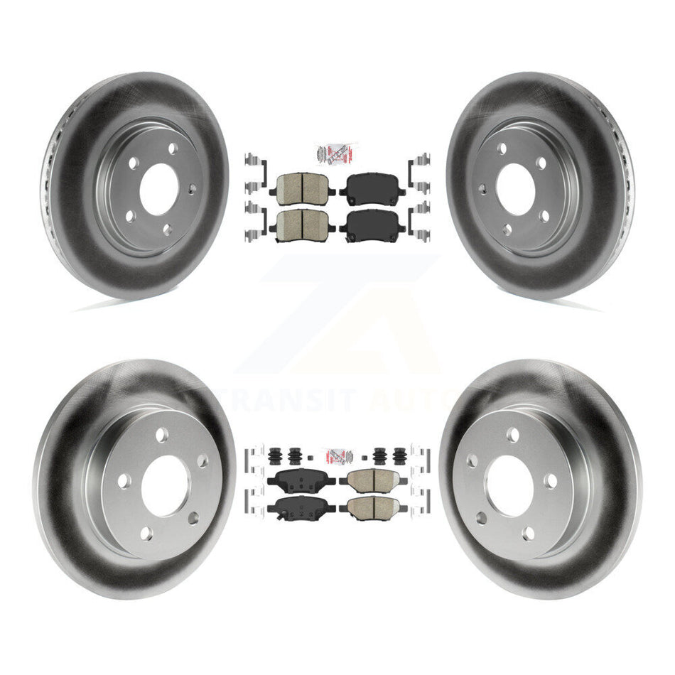 Front Rear Ceramic Pad Coat Brake Rotor Kit For Chevrolet Pontiac Cobalt G5 Saturn Ion G6 KGA-102682