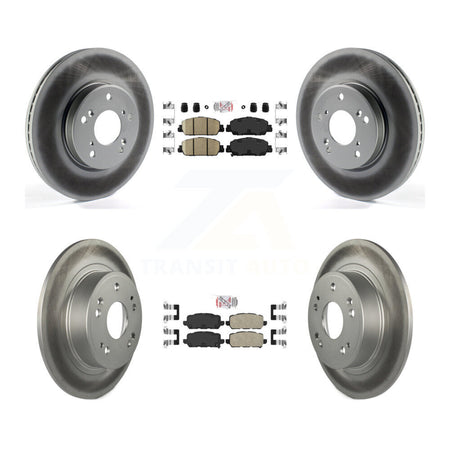 Front Rear Ceramic Pads And Coated Disc Brake Rotors Kit For 2016-2022 Honda HR-V KGA-102705
