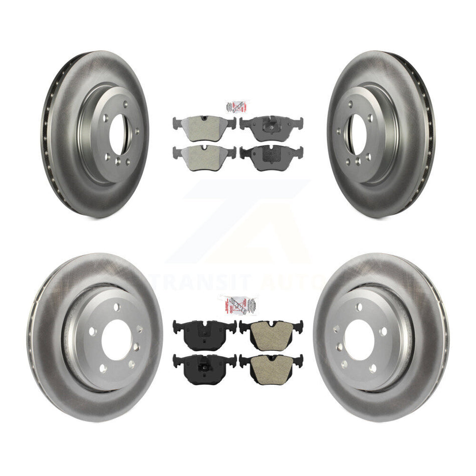 Front Rear Semi-Metallic Pads And Coated Disc Brake Rotors Kit For BMW 330Ci 330i 330xi KGA-102755
