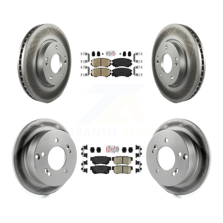 Front Rear Ceramic Pad Coat Brake Rotor Kit For Hyundai Tucson Kia Sportage Sonata Optima KGA-102810