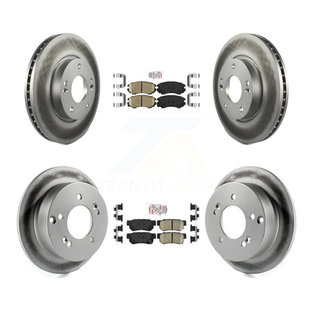 Front Rear Ceramic Pad Coat Brake Rotor Kit For Hyundai Tucson Kia Sportage Sonata Optima KGA-102813