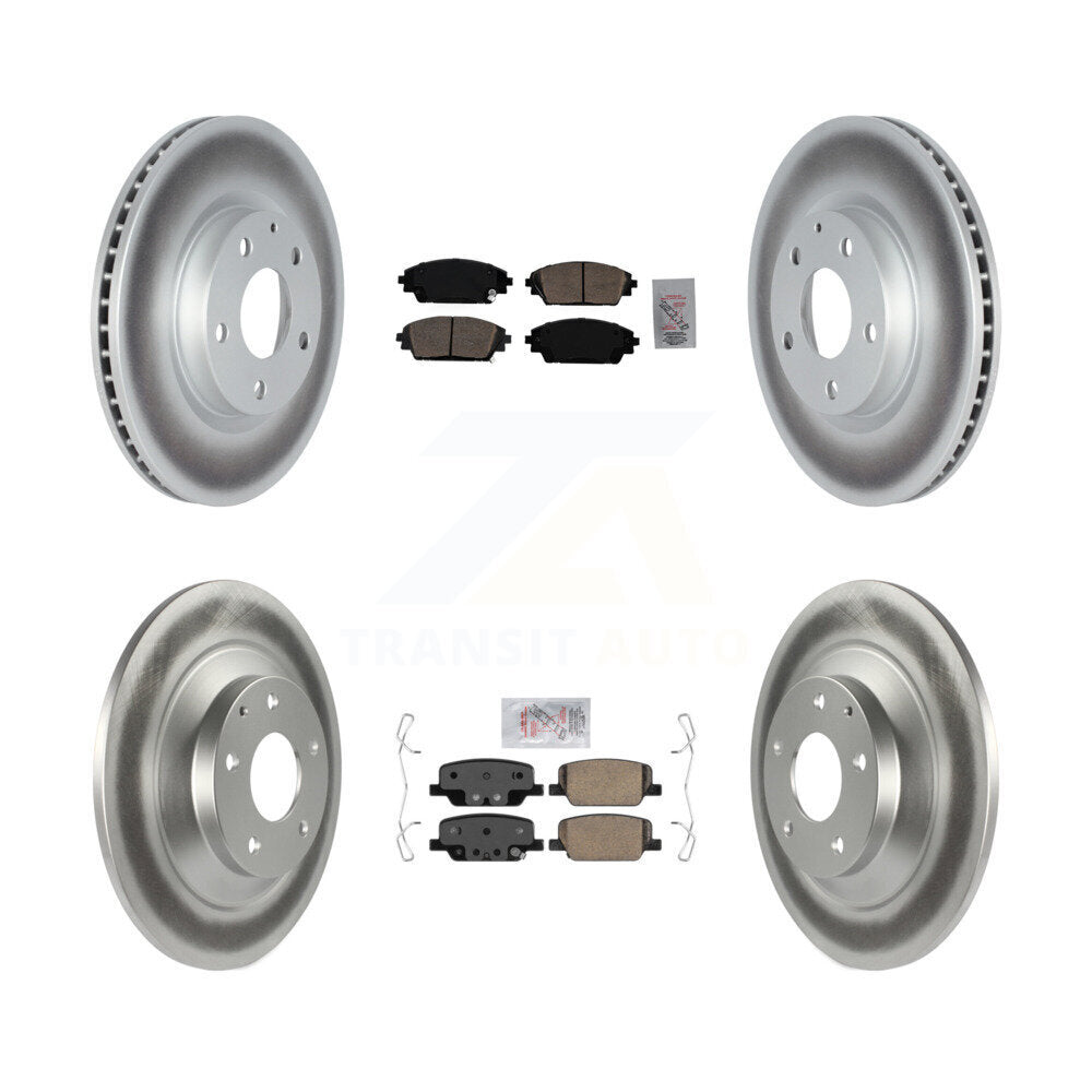 Front Rear Ceramic Pads And Coated Disc Brake Rotors Kit For Mazda CX-30 KGA-102832