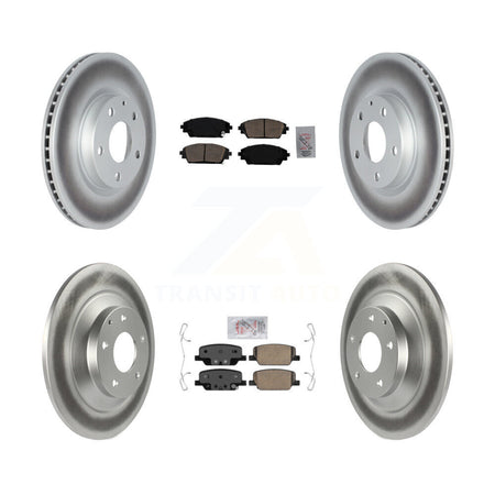 Front Rear Ceramic Pads And Coated Disc Brake Rotors Kit For Mazda CX-30 KGA-102832