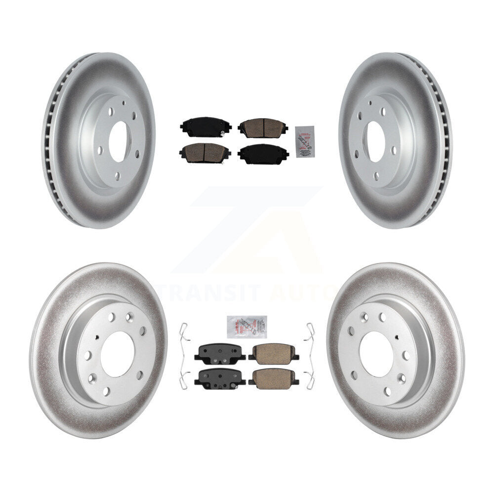 Front Rear Ceramic Pads And Coated Disc Brake Rotors Kit For Mazda CX-30 KGA-102833