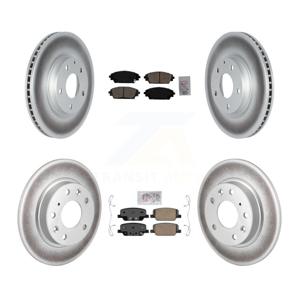Front Rear Ceramic Pads And Coated Disc Brake Rotors Kit For Mazda CX-30 KGA-102833