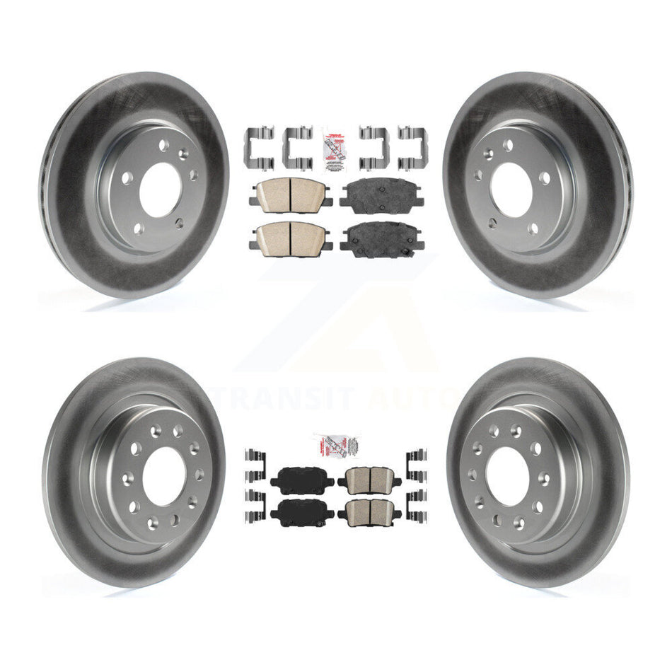 Front Rear Ceramic Pad Coat Disc Brake Rotor Kit For Chevrolet Equinox GMC Terrain Malibu KGA-102840