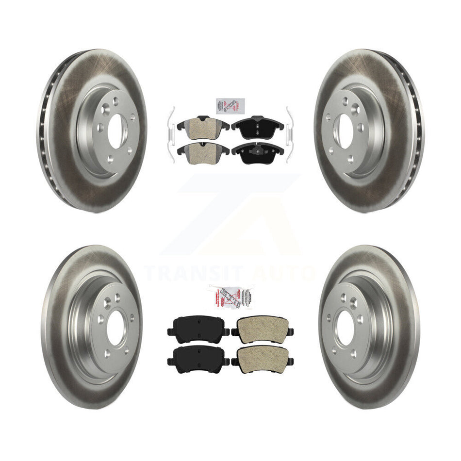 Front Rear Semi-Metallic Pads And Coated Disc Brake Rotors Kit For Volvo S60 KGA-102868