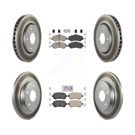 Front Rear Ceramic Pad Coat Brake Rotor Kit For Dodge Grand Caravan Journey Chrysler Town KGA-102926