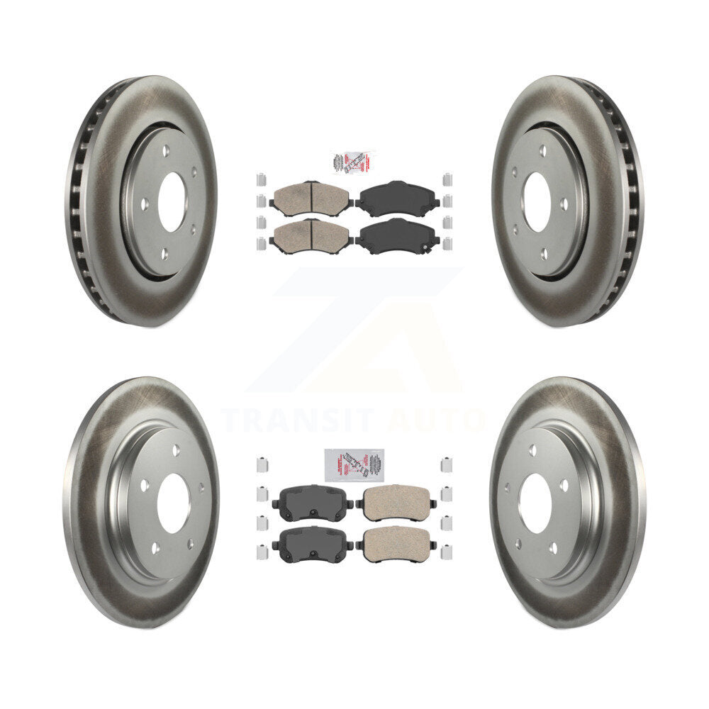 Front Rear Ceramic Pad Coat Brake Rotor Kit For Dodge Grand Caravan Journey Chrysler Town KGA-102927
