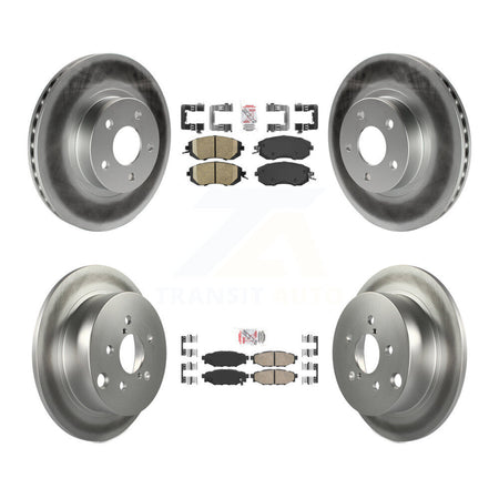 Front Rear Ceramic Pads And Coated Disc Brake Rotors Kit For Subaru Impreza KGA-102941
