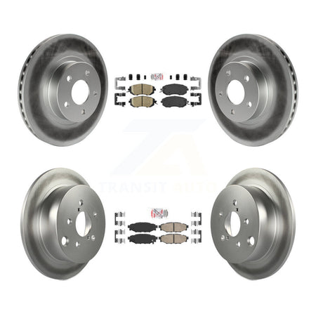 Front Rear Ceramic Pads And Coated Disc Brake Rotors Kit For Subaru Impreza KGA-102942