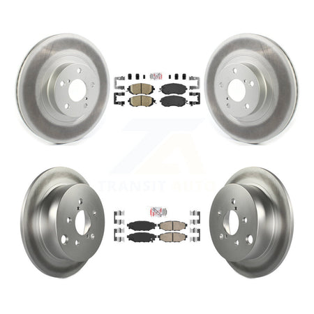 Front Rear Ceramic Pads And Coated Disc Brake Rotors Kit For Subaru Forester XV Crosstrek KGA-102948