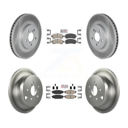 Front Rear Ceramic Pads And Coated Disc Brake Rotors Kit For Subaru Crosstrek Impreza KGA-102953