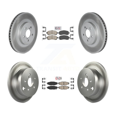 Front Rear Ceramic Pads And Coated Disc Brake Rotors Kit For Subaru Crosstrek Impreza KGA-102955