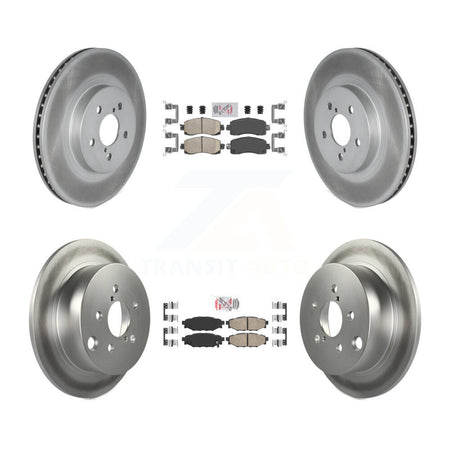 Front Rear Ceramic Pads And Coated Disc Brake Rotors Kit For Subaru Crosstrek Impreza KGA-102956