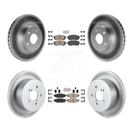 Front Rear Ceramic Pads And Coated Disc Brake Rotors Kit For 2005 Subaru Legacy i/Limited KGA-102959