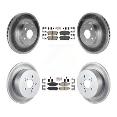 Front Rear Ceramic Pads And Coated Disc Brake Rotors Kit For 2005 Subaru Legacy i/Limited KGA-102960