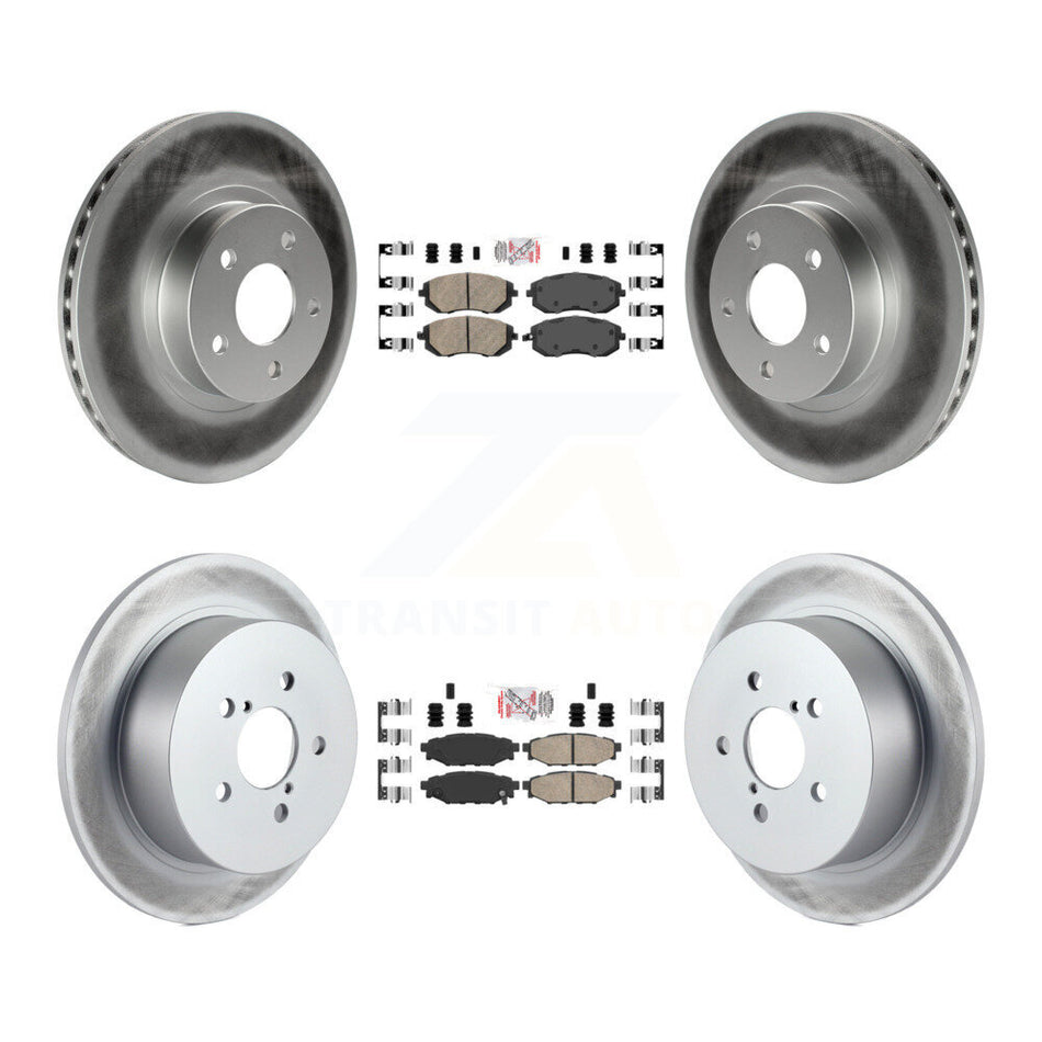 Front Rear Ceramic Pads And Coated Disc Brake Rotors Kit For 2005 Subaru Legacy i/Limited KGA-102960