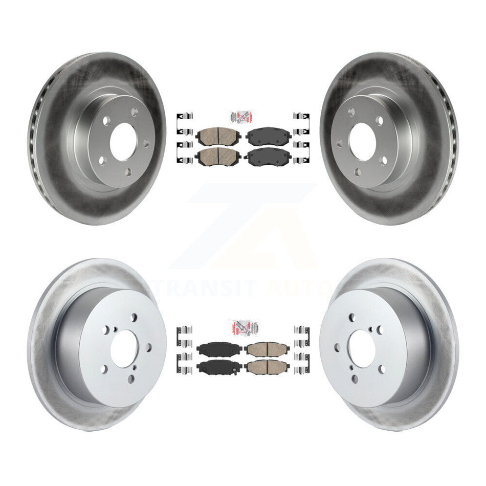 Front Rear Ceramic Pads And Coated Disc Brake Rotors Kit For 2005 Subaru Legacy i/Limited KGA-102963