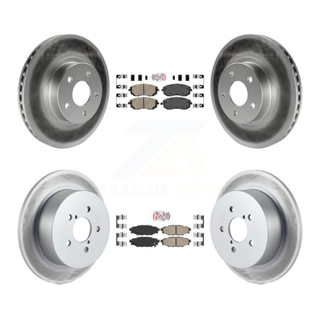 Front Rear Ceramic Pads And Coated Disc Brake Rotors Kit For 2005 Subaru Legacy i/Limited KGA-102964