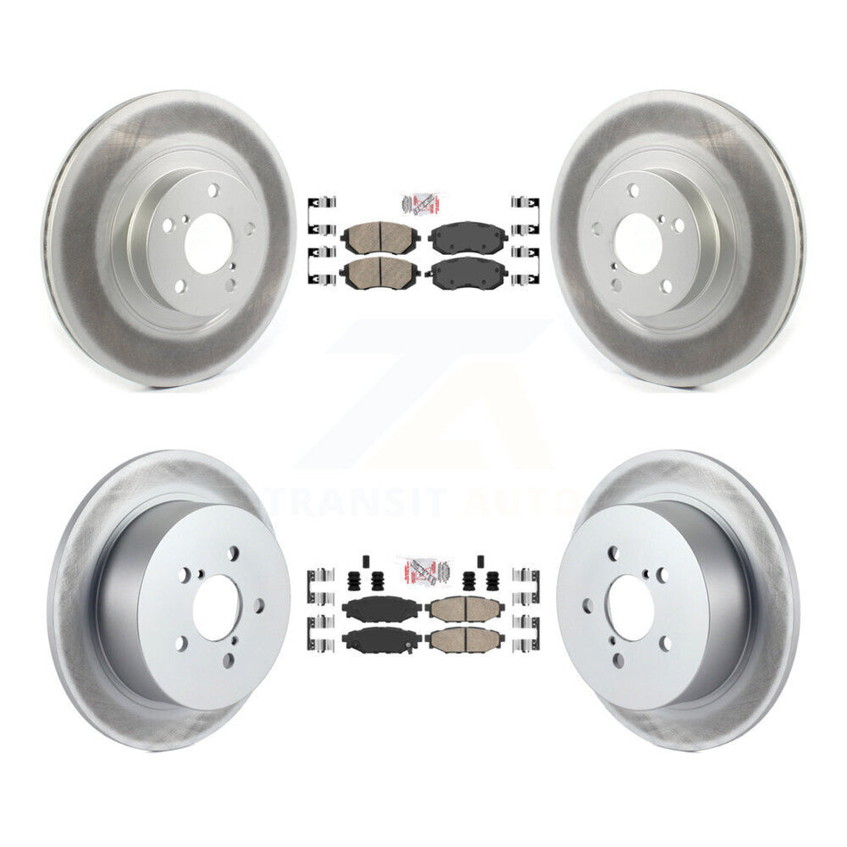 Front Rear Ceramic Pads And Coated Disc Brake Rotors Kit For Subaru Outback Legacy KGA-102967