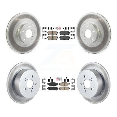 Front Rear Ceramic Pads And Coated Disc Brake Rotors Kit For Subaru Outback Legacy KGA-102968