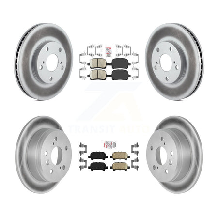 Front Rear Ceramic Pads And Coated Disc Brake Rotors Kit For Toyota Camry Solara KGA-102999
