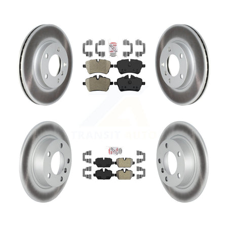 Front Rear Semi-Metallic Pad Coat Disc Brake Rotor Kit For Mini Cooper Countryman Paceman KGA-103003